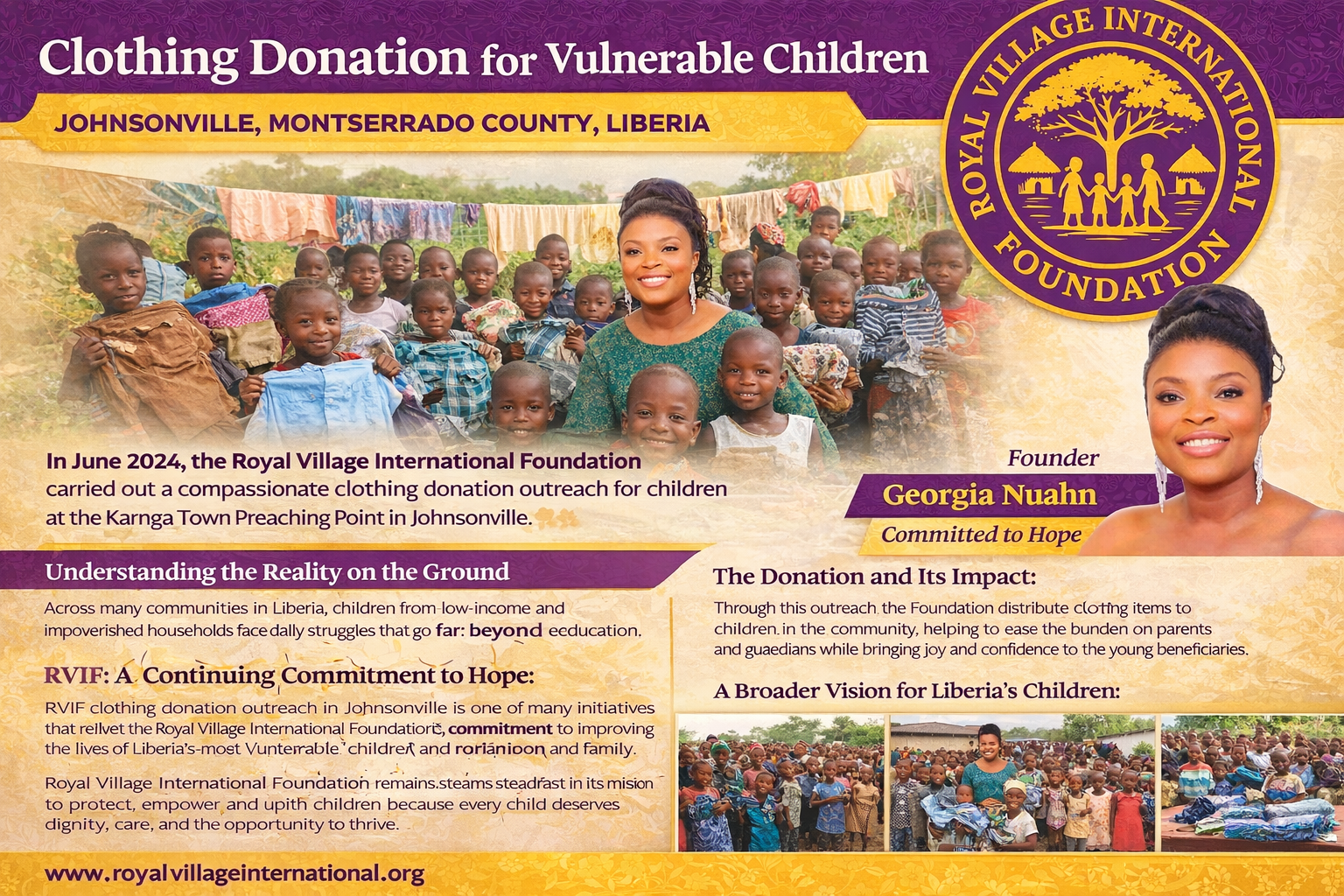 Clothing Donation for Vulnerable Children in Johnsonville