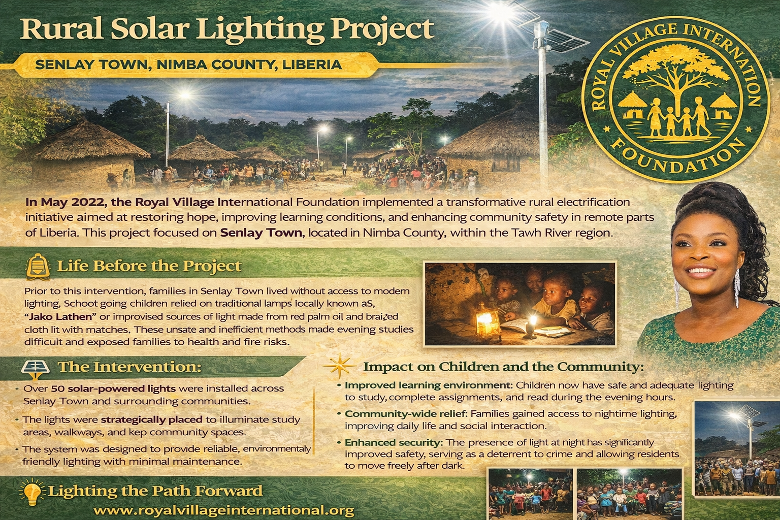Rural Solar Lighting Project Brings Light to Senlay Town